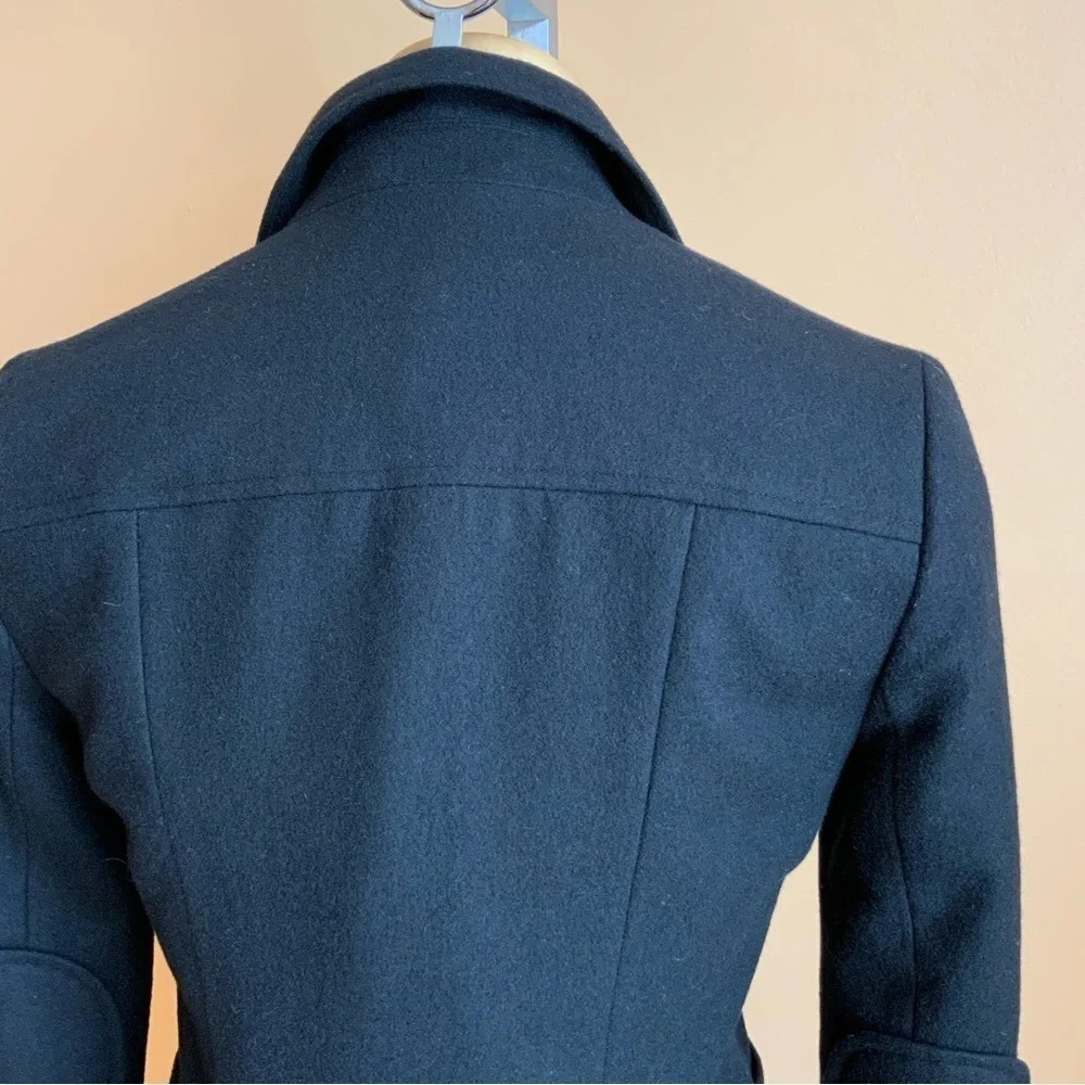 JOE FRESH Black Double Breasted Wool Blazer Size XS - Picture 6 of 16